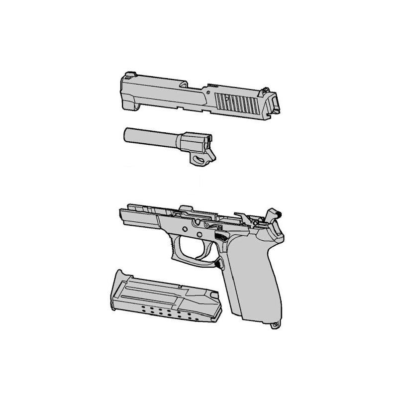 Cerakote Monocolore Arme de Poing - Devis en Ligne