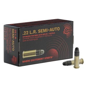 GECO Munitions .22 LR Semi-Auto 40 gr / 2.6 g (x50)